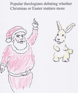 Santa vs. bunny